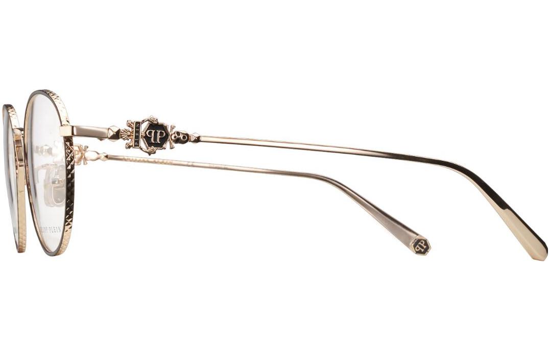 PHILIPP PLEIN Vintage Engraved Titanium Round Optical Glasses Unisex Couple Style VPP090J0302 圖 3