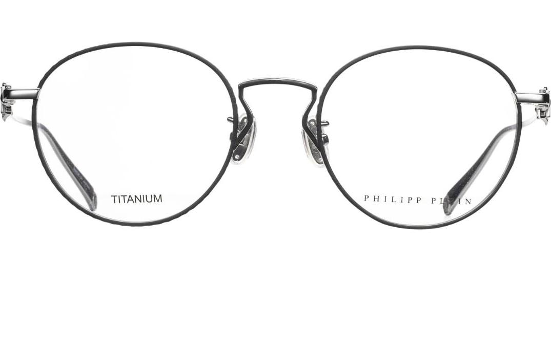 PHILIPP PLEIN Vintage Engraved Titanium Round Optical Glasses Unisex Design VPP090J0K59 圖 4