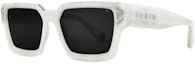 Buy PHILIPP PLEIN 白色大理石紋方形太陽眼鏡 情侶款式 男女通用 SPP005M5709YL