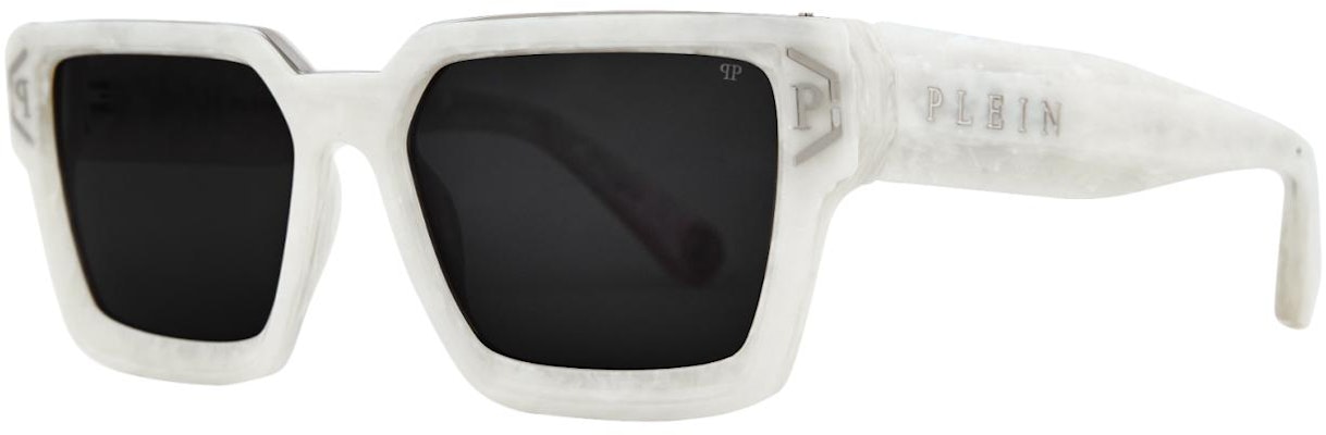 PHILIPP PLEIN 白色大理石紋方形太陽眼鏡 情侶款式 男女通用 SPP005M5709YL Purchase PHILIPP PLEIN 白色大理石紋方形太陽眼鏡 情侶款式 男女通用 SPP005M5709YL