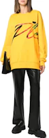 Lookbook PHILIPP PLEIN 黃色標誌印花圓領衛衣 男女款 UABC-UJO0011-PJO002N-09