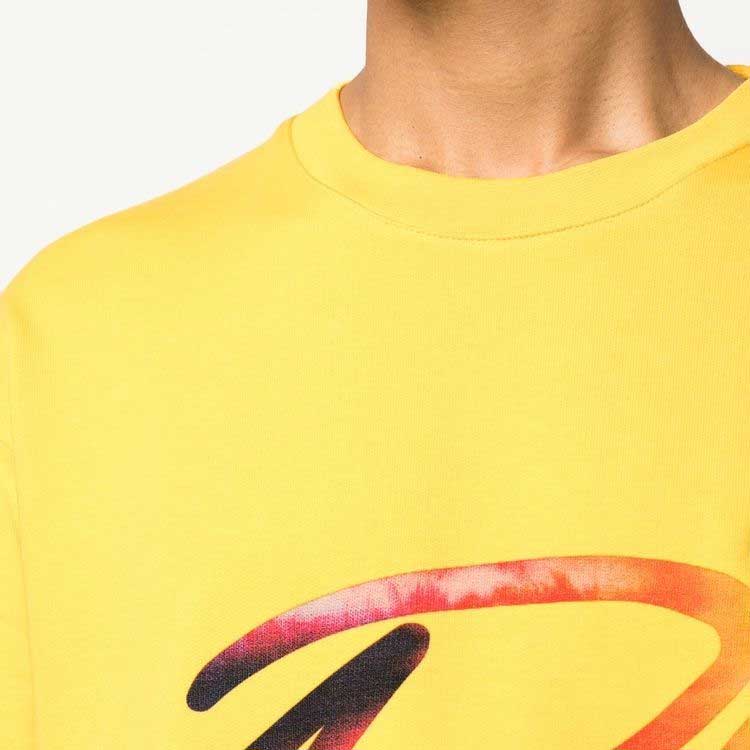 Sizing 필립플레인 옐로우 로고 프린트 크루넥 맨투맨 스웻셔츠 유니섹스 UABC-UJO0011-PJO002N-09