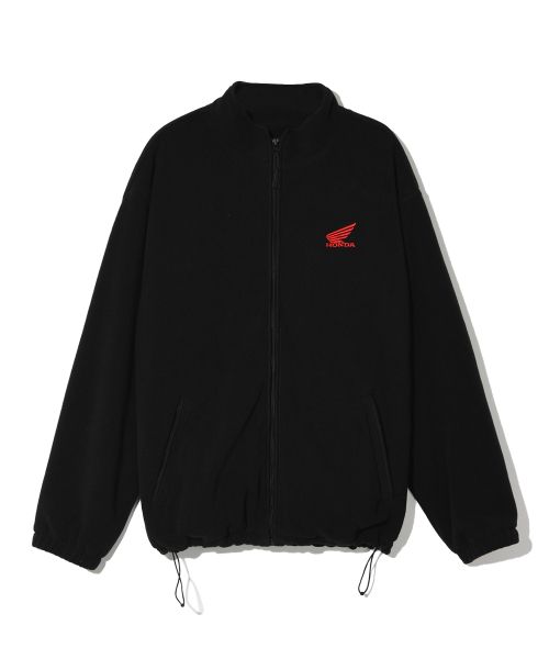 PHYPS MOTORCYCLE Honda Wing Logo Fleece Jacket Black HEW1FJ301ABK