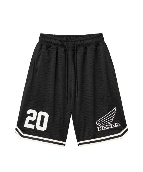 PHYPS MOTORCYCLE Lip Mesh Black Jersey Shorts HGM1SO302SBK
