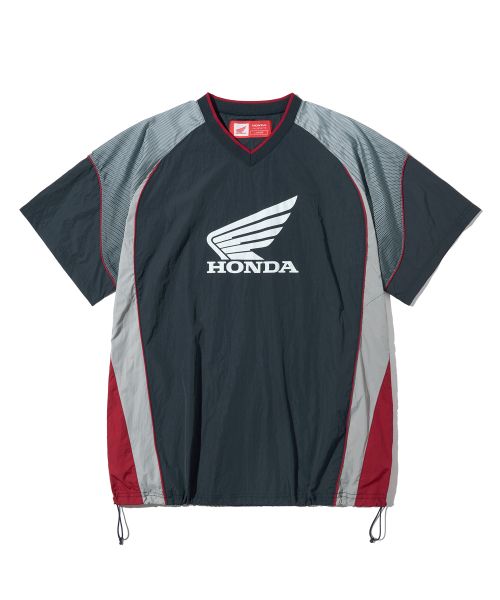Lookbook PHYPS MOTORCYCLE Speed Track Navy Nylon T-Shirt HGM1SS399SNA