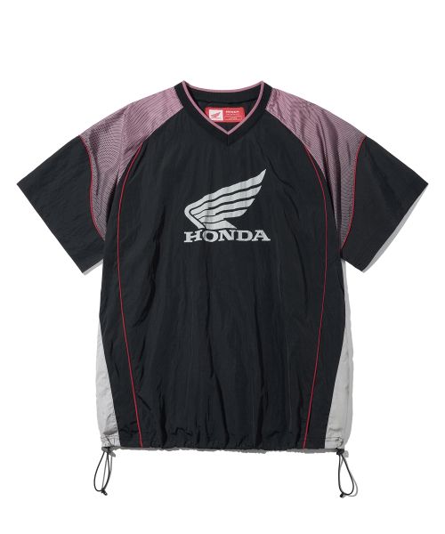 PHYPS MOTORCYCLE Speed Track Pink Nylon T-Shirt HGM1SS399SPI