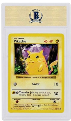 Pikachu 1999 Pokémon TCG Yellow Cheeks Shadowless #58 Order Pikachu 1999 Pokémon TCG Yellow Cheeks Shadowless #58