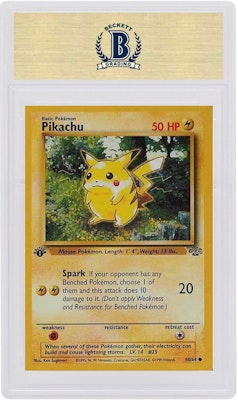 Pikachu 1999 Pokemon Jungle 1st Edition #60 Order Pikachu 1999 Pokemon Jungle 1st Edition #60