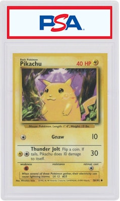 Pikachu 1999 Pokemon TCG Yellow Cheeks #58 Buy Pikachu 1999 Pokemon TCG Yellow Cheeks #58