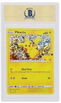 Pikachu 2021 Pokémon TCG 25th Anniversary McDonald's Collection Holo #25/25 Order Pikachu 2021 Pokémon TCG 25th Anniversary McDonald's Collection Holo #25/25