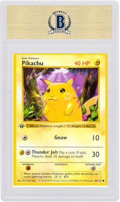 Pikachu Yellow Cheeks 1999 Pokemon TCG Base Set 1st Edition #58/102 Order Pikachu Yellow Cheeks 1999 Pokemon TCG Base Set 1st Edition #58/102