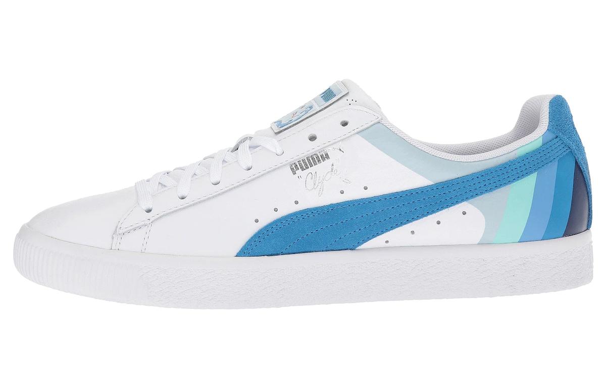 Buy Pink Dolphin x Puma Clyde ''Weiß French Blau'' 366248-01