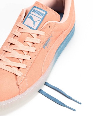 Puma x pink hotsell dolphin suede