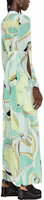Purchase PINKO SS23 綠色印花長袖襯衫連衣裙 100109A0H9-SC3