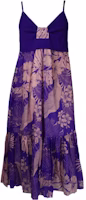 PINKO SS23 Purple Floral Print Sleeveless Camisole Dress. 101182A0TT-YN9 PINKO SS23 Purple Floral Print Sleeveless Camisole Dress. 101182A0TT-YN9