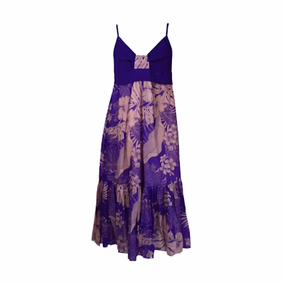 PINKO SS23 Purple Floral Print Sleeveless Camisole Dress. 101182A0TT-YN9