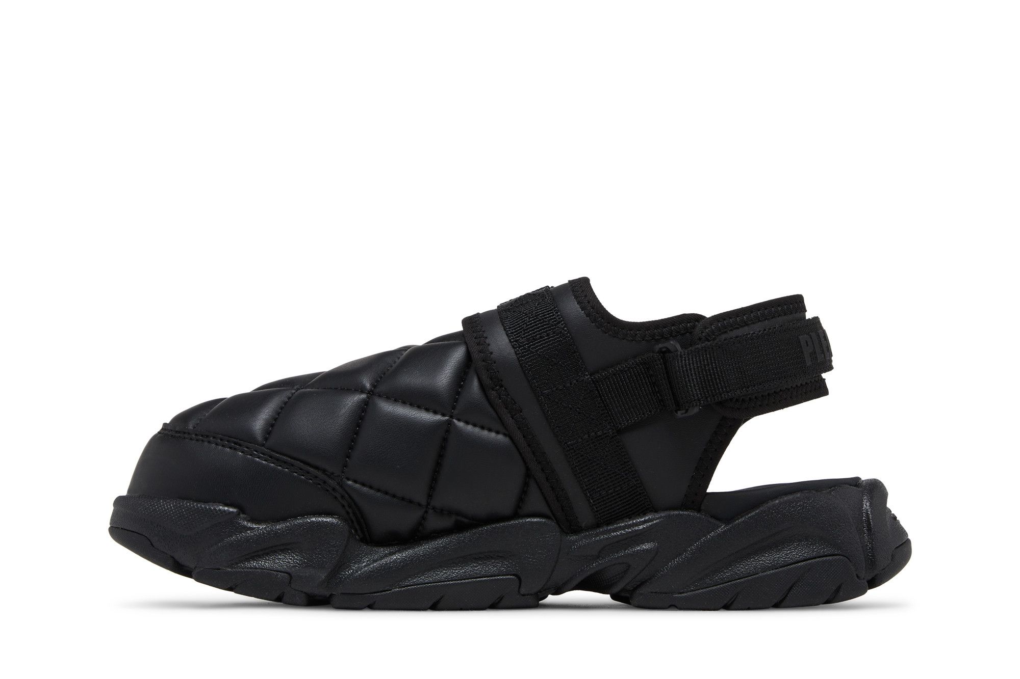 Shop PLEASURES x PUMA TS-01 Quilt 舒適百搭 沙灘涼鞋 男款 黑色