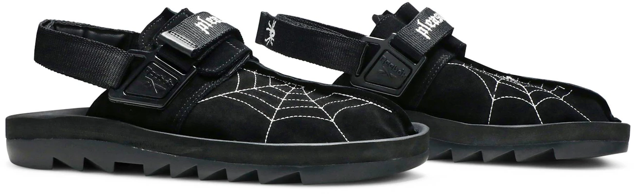 Pleasures x Reebok Beatnik Sandal 'Spider' Hitam Putih FY3418 Cheap Pleasures x Reebok Beatnik Sandal 'Spider' Hitam Putih FY3418