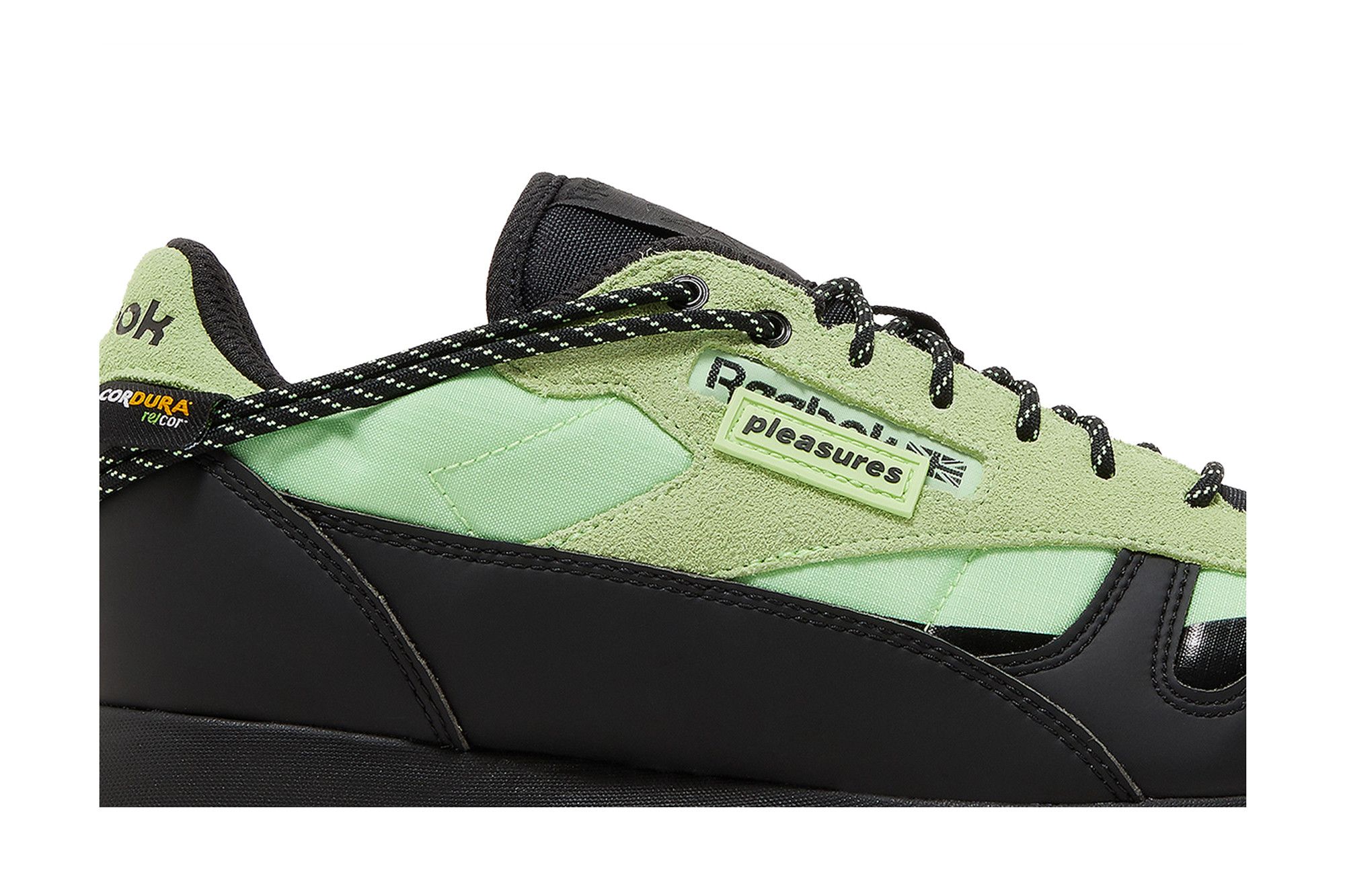 Lookbook Pleasures x Reebok Classic Leather ''Neon Mint'' Scarpe da Ginnastica. H06244