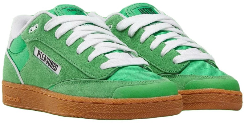Pleasures x Reebok Club C Bulc 'Sport Green Gum' 100206744 Order Pleasures x Reebok Club C Bulc 'Sport Green Gum' 100206744