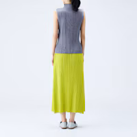 Cheap PLEATS PLEASE ISSEY MIYAKE 純色百褶彈性腰中長裙 PP33JG284-18