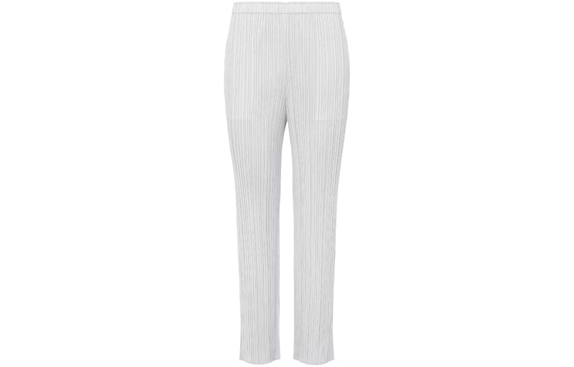 Order PLEATS PLEASE ISSEY MIYAKE ソリッドプリーツストレートパンツ ユニセックス ライトグレー PP55JF111-10