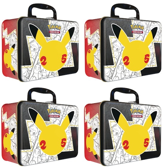 pokemon-tcg-25th-anniversary-celebrations-collector-chest-tin-4x-lot
