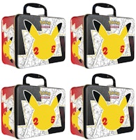 Pokémon TCG 25th Anniversary Celebrations Collector Chest Tin 4x Lot Pokémon TCG 25th Anniversary Celebrations Collector Chest Tin 4x Lot
