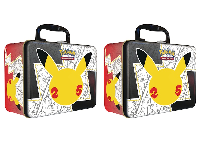 Pokémon TCG 25th Anniversary Celebrations Collector Chest Tin 2x Lot