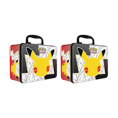 Poké TCG 25th Anniversary Celebrations Collector Chest Tin 2x Lot