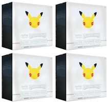 Pokémon TCG 25th Anniversary Celebrations Elite Trainer Box 4x Lot Pokémon TCG 25th Anniversary Celebrations Elite Trainer Box 4x Lot