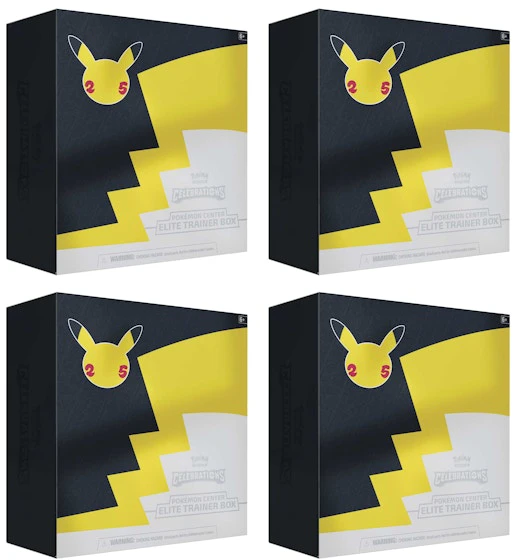 pokemon-tcg-25th-anniversary-celebrations-pokemon-center-exclusive-elite-trainer-box-4x-lot