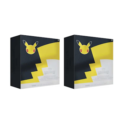 Poké TCG 25th Anniversary Celebrations Pokémon Center Exclusive Elite Trainer Box 2x Lot