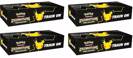 Pokémon TCG 25th Anniversary Celebrations Prime Collection Box 4x Lot Pokémon TCG 25th Anniversary Celebrations Prime Collection Box 4x Lot