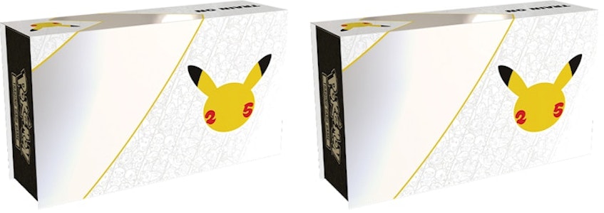 Caja Colección Premium Pokémon TCG 25 Aniversario Celebraciones Ultra 2x Lote Buy Caja Colección Premium Pokémon TCG 25 Aniversario Celebraciones Ultra 2x Lote