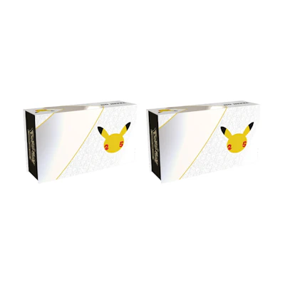 Poké TCG 25th Anniversary Celebrations Ultra-Premium Collection Box 2x Lot