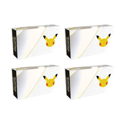 Poké TCG 25th Anniversary Celebrations Ultra-Premium Collection Box 4x Lot