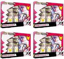 Pokémon TCG 25th Anniversary Celebrations V Box Dark Sylveon V 4x Lot Pokémon TCG 25th Anniversary Celebrations V Box Dark Sylveon V 4x Lot