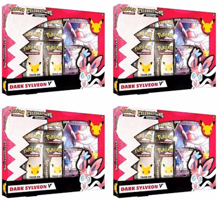 Kotak Pokémon TCG 25th Anniversary V Dark Sylveon V Lot 4x Buy Kotak Pokémon TCG 25th Anniversary V Dark Sylveon V Lot 4x