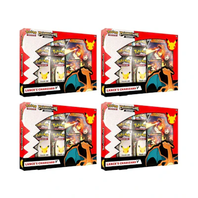 Poké TCG 25th Anniversary Celebrations V Box Lances Charizard V 4x Lot