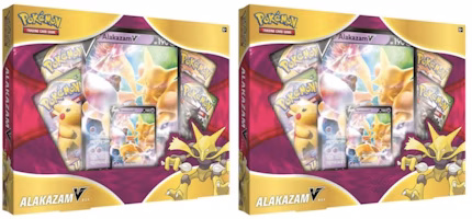 Pokémon TCG Alakazam V Box 2x Lot Pokémon TCG Alakazam V Box 2x Lot