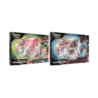 Poké TCG Blastoise VMAX/ Venusaur VMAX Battle Box Bundle