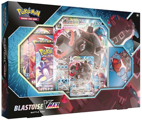 Caja de batalla Pokémon TCG Blastoise VMAX Buy Caja de batalla Pokémon TCG Blastoise VMAX