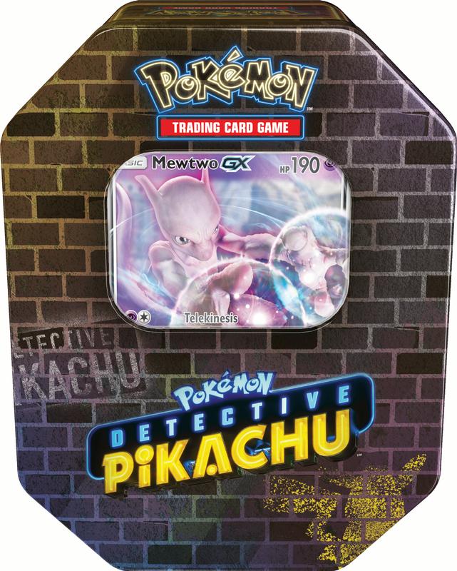 Pokémon TCG Detective Pikachu Tin Mewtwo GX - Novelship