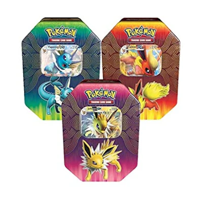 Poké TCG Elemental Power Tin Vaporeon GX/Jolteon GX/Flareon GX Lot
