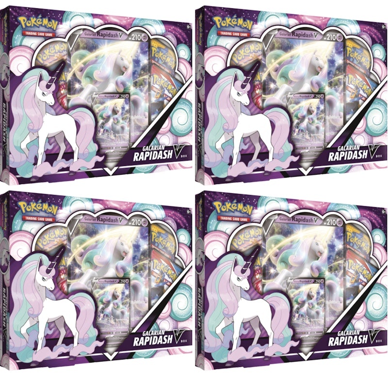 pokemon-tcg-galarian-rapidash-v-box-4x-lot