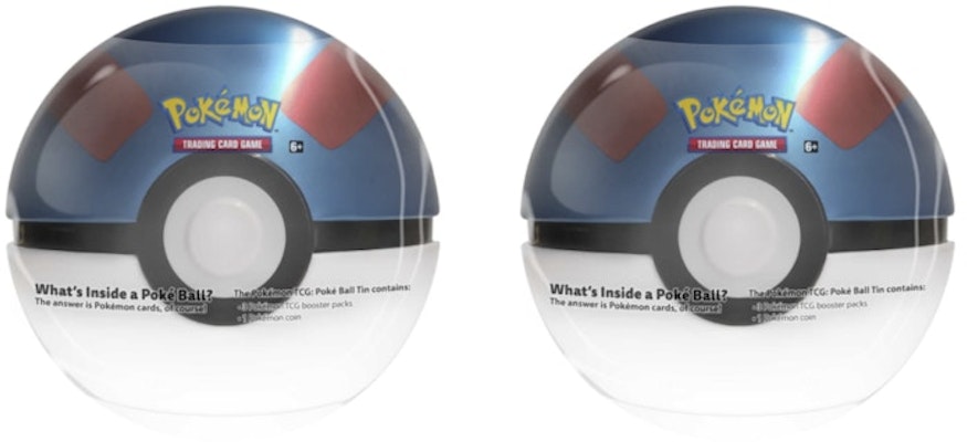 Pokémon TCG Great Ball Tin 2X Lot Buy Pokémon TCG Great Ball Tin 2X Lot