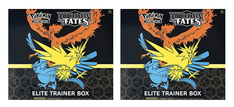 Pokémon TCG Hidden Fates Elite Trainer Box 2x Lot