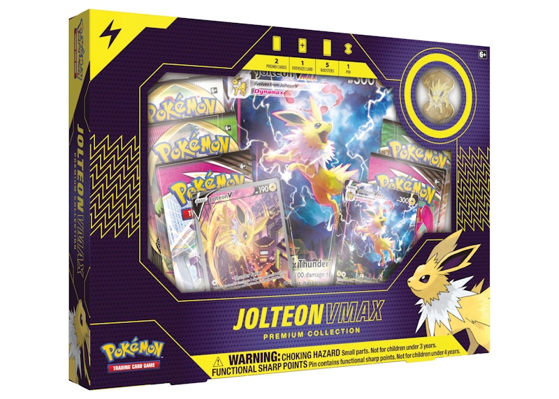 Poké TCG Jolteon V VMAX Premium Collection Box (UK Version)