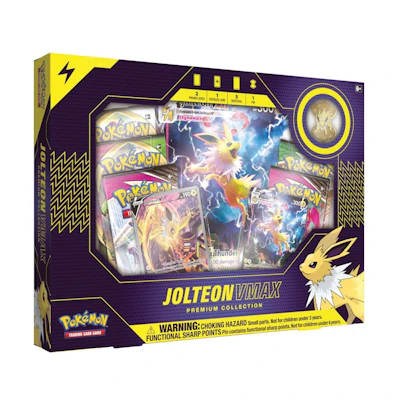 Poké TCG Jolteon V VMAX Premium Collection Box (UK Version)